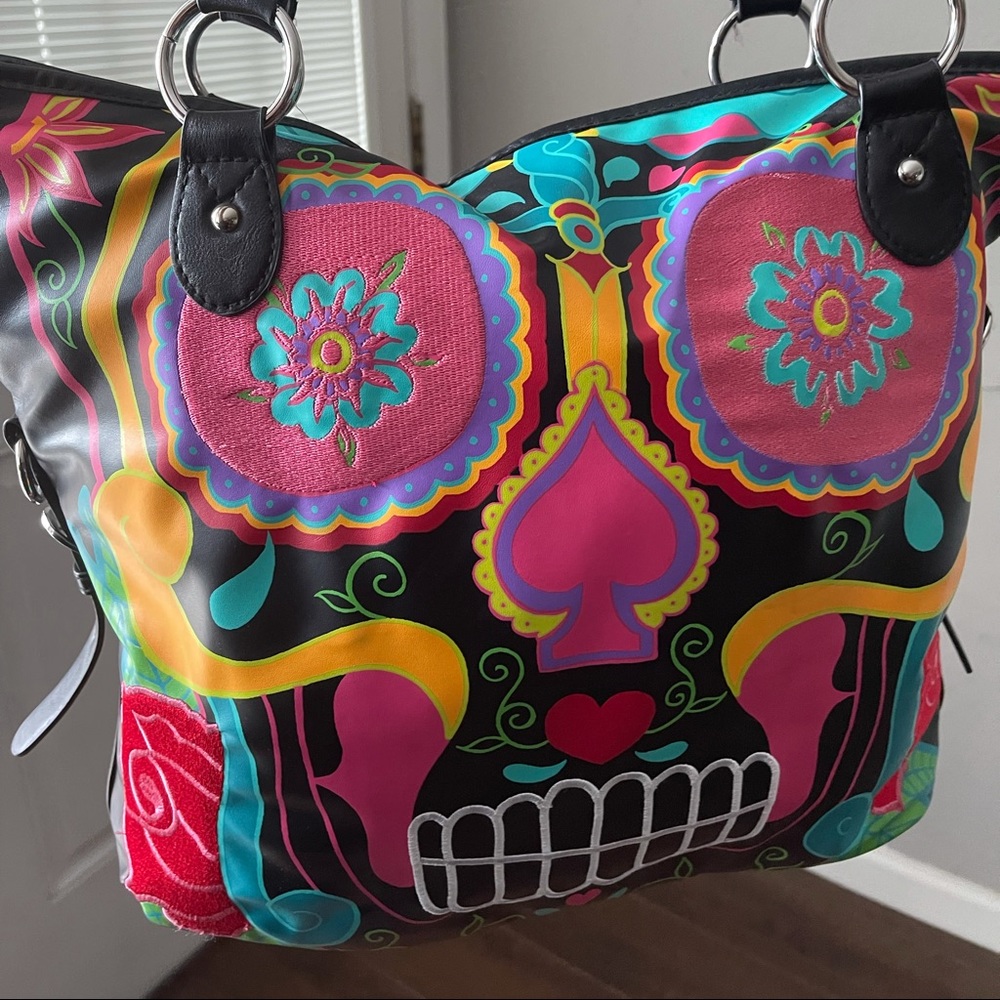 Sugar skull tote bag / day of the dead / día de los muertes